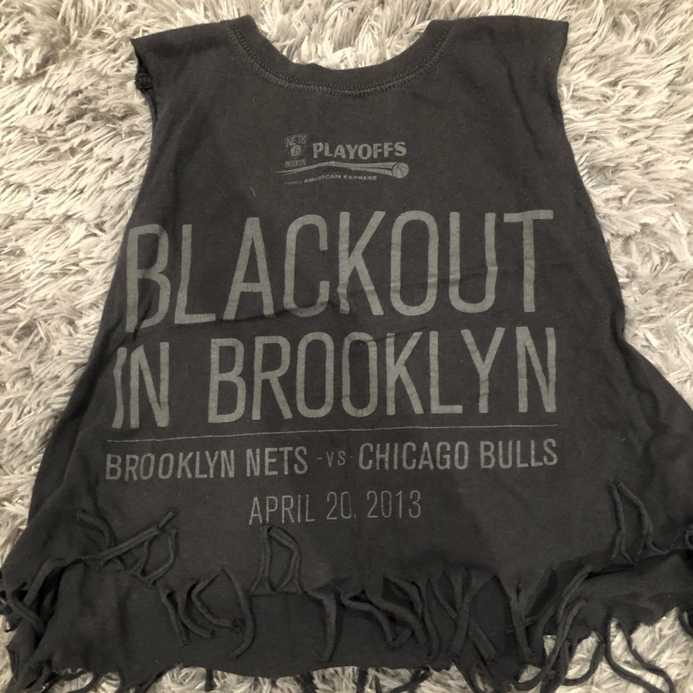 DIY Fringe Nets X Bulls Muscle T